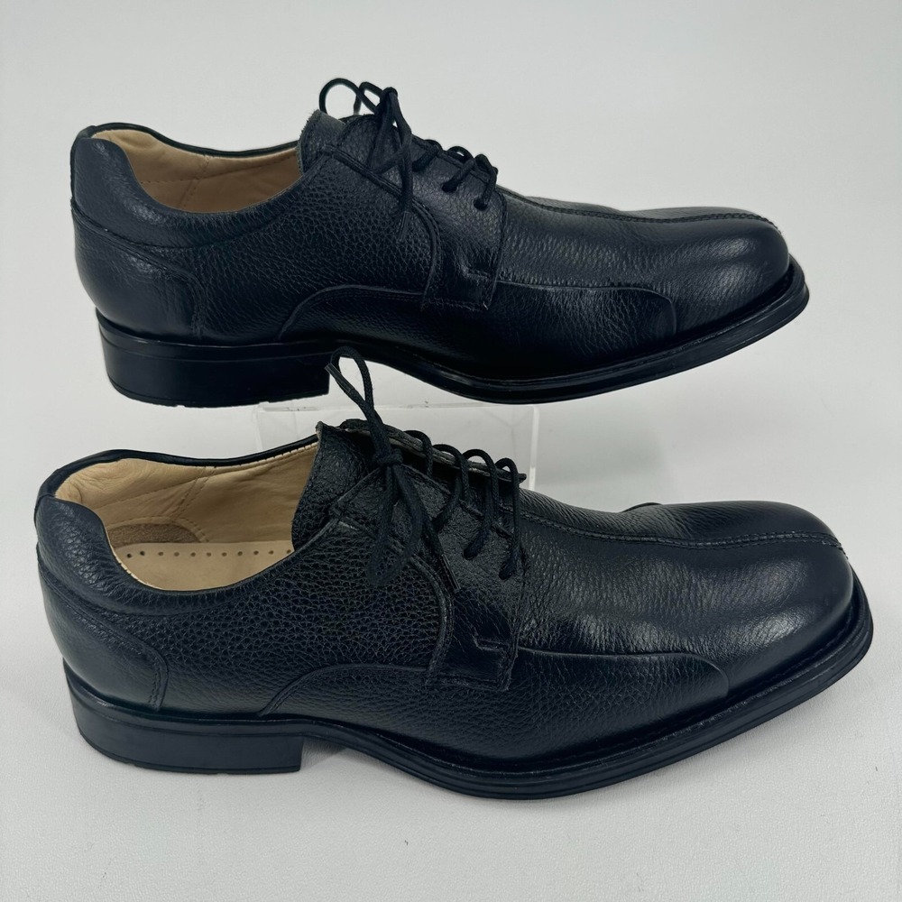 Studio Belvedere Baybridge MENS Black Leather Lace Up Oxford Casual Shoes 10.5